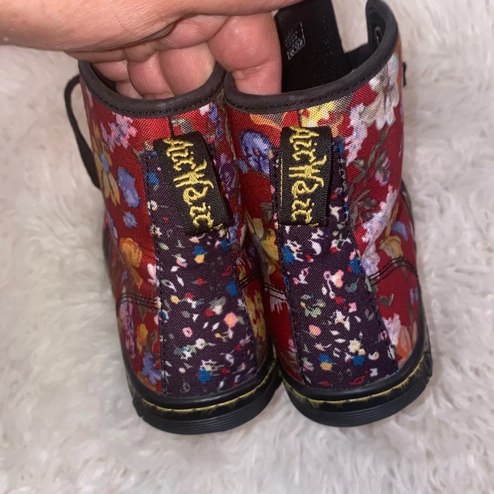 Dr Martens Shoreditch Floral Boots canvas - Picture 6 of 10